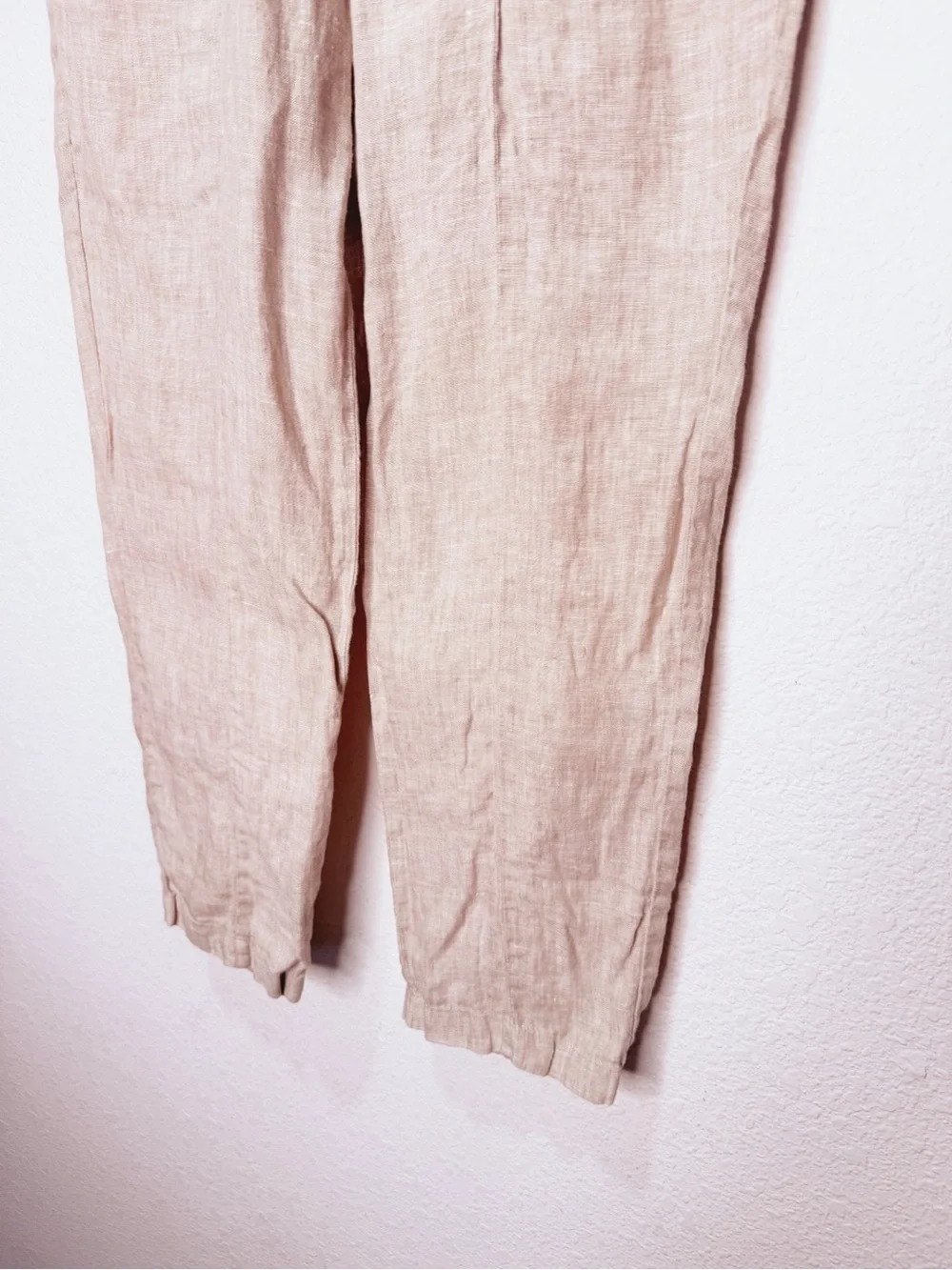 Quince 100% European Linen Tapered Ankle Pants in Flax XS